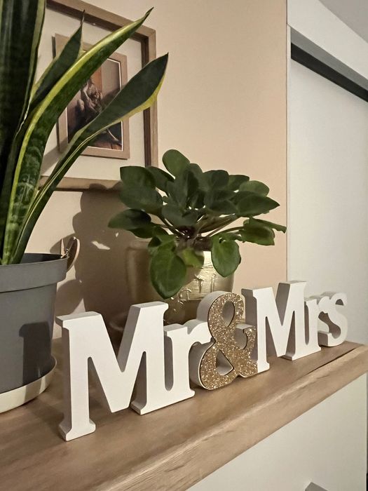 Ozdoba ślubna mrs&mr dekoracja ślub wesele ozdoba