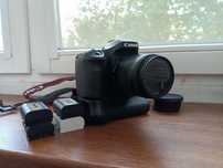 Canon EOS 80D z gripem, 2 baterie i obiektywem 18-55 mm stan dobry