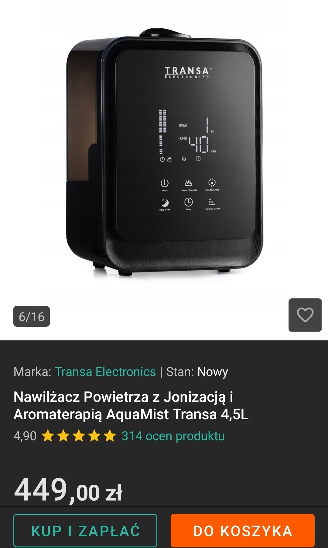 Nawilżacz powietrza Transa