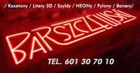 Reklama Kaseton Litery 3D Baner Tablica LEDON neon