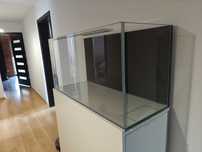 Akwarium 100x40x50 , szkło optiwhite 10mm , szafka 100 x40 biała