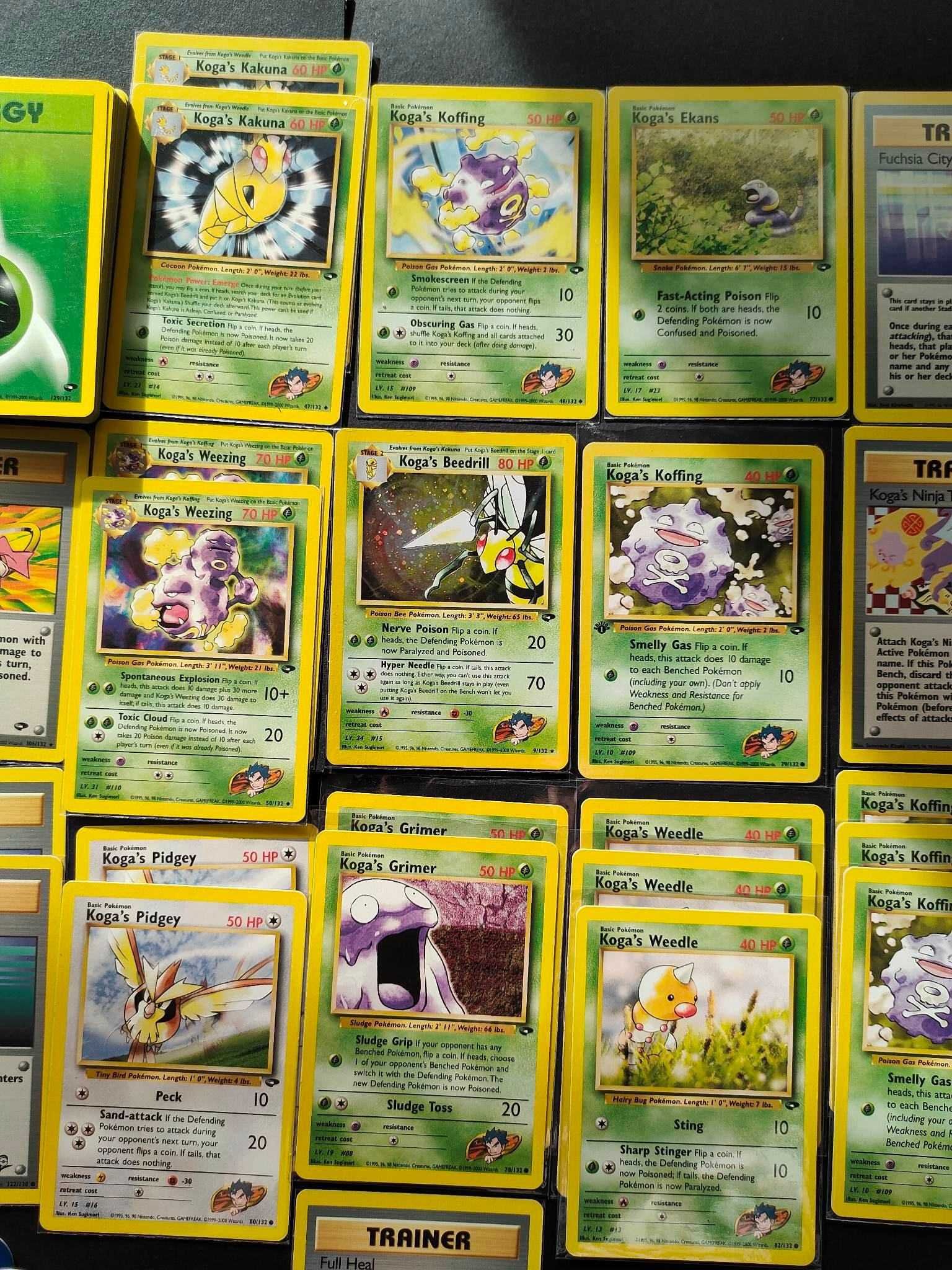 Pokemon, karty Pokemon, Koga's Deck, zestaw kart