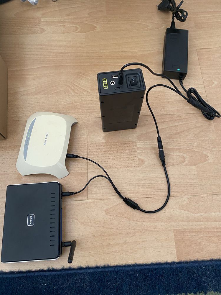 ДБЖ,ИБП, DC UPS для роутера, очень большой емкости TalentCell PB120B1