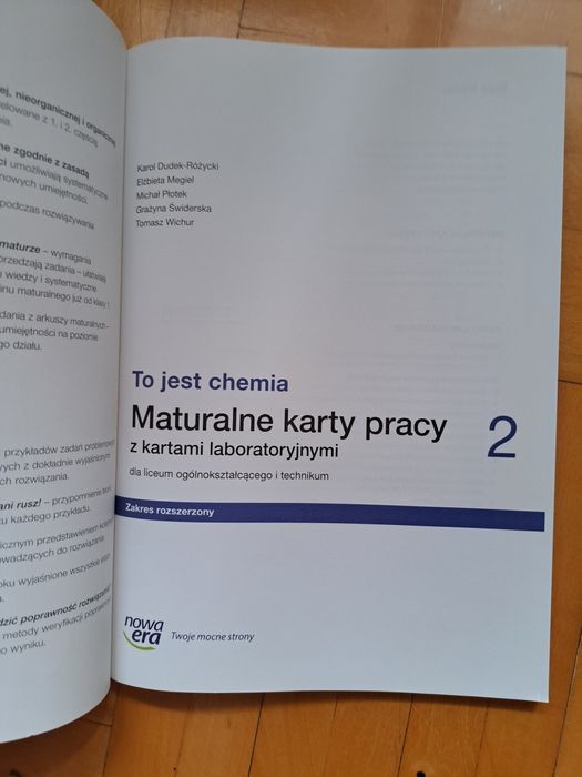 To jest chemia.Maturalne karty pracy 2