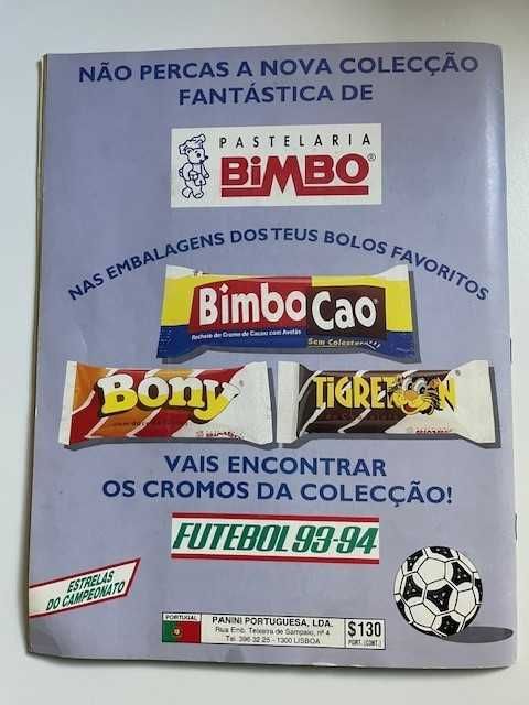 Caderneta Futebol 93/94