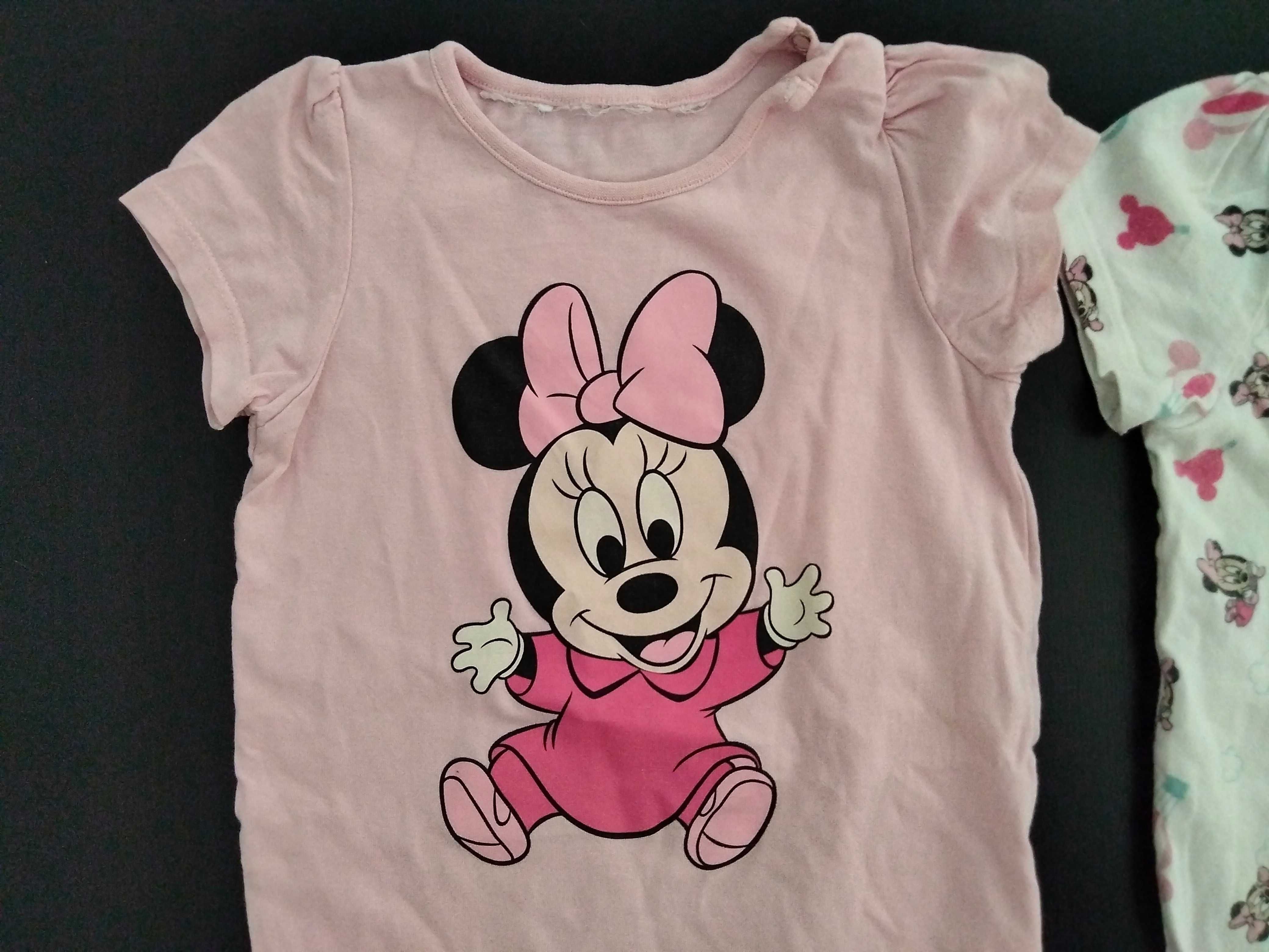 Rampersy H&M rozm. 74 Myszka Minnie komplet body pajacyk