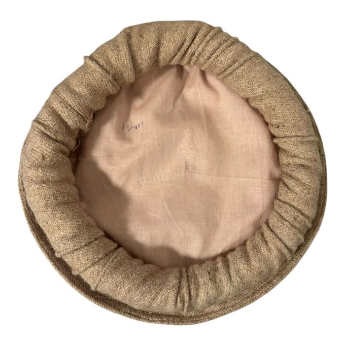 Boné de inverno Winter Cap Chapéu Pakol 100% feito à mão (Marfim)