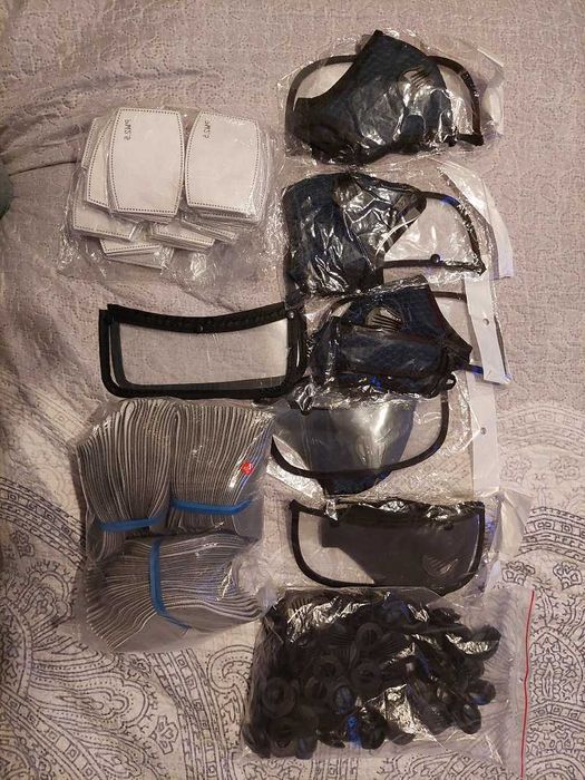 OKAZJA Wielorazowe maski ochronne+filtry+zawory