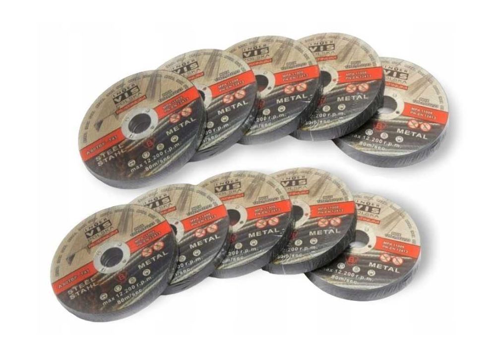 Tarcze do Metalu 100 szt INTER VIS POLSKA 125x1.0 Mega Mocne