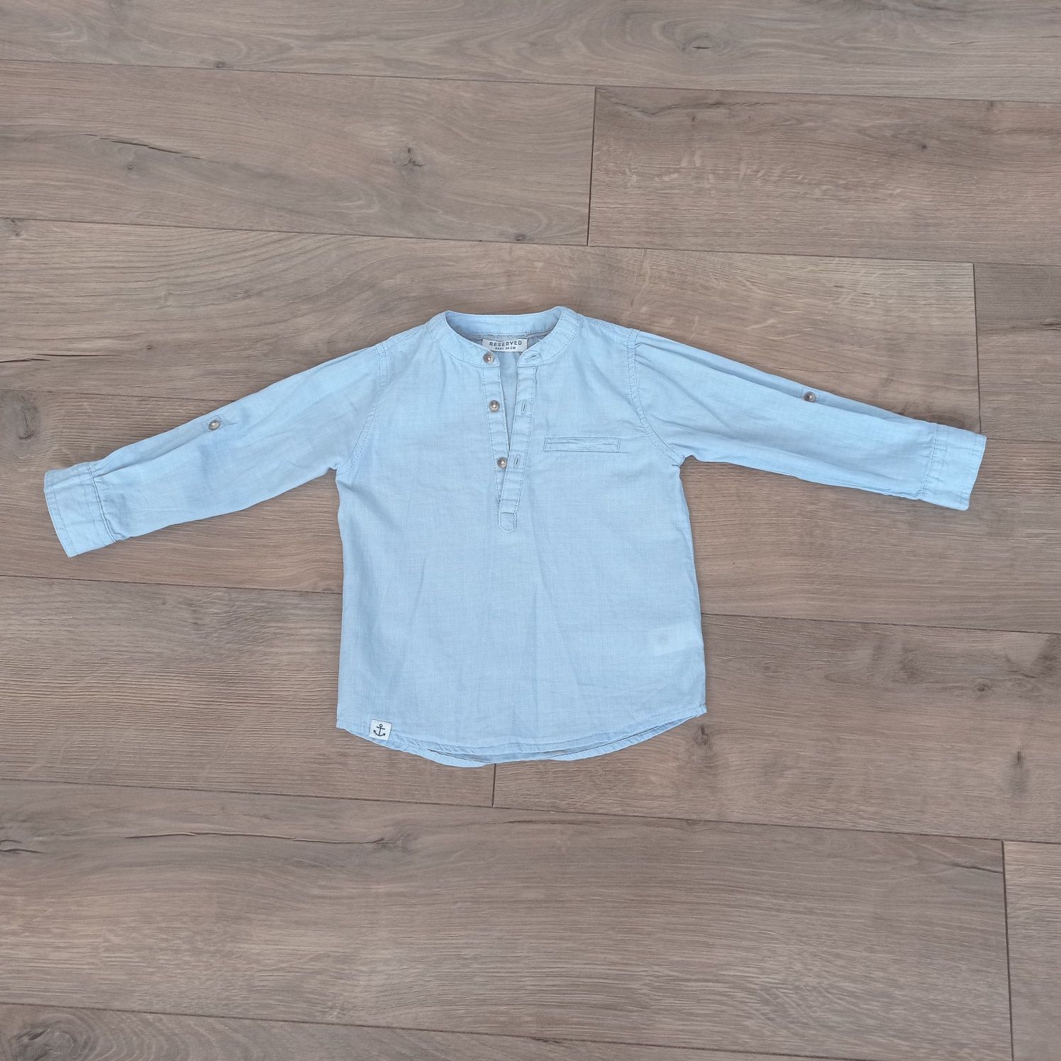 Koszula chłopięca niebieska Reserved rozmiar 86