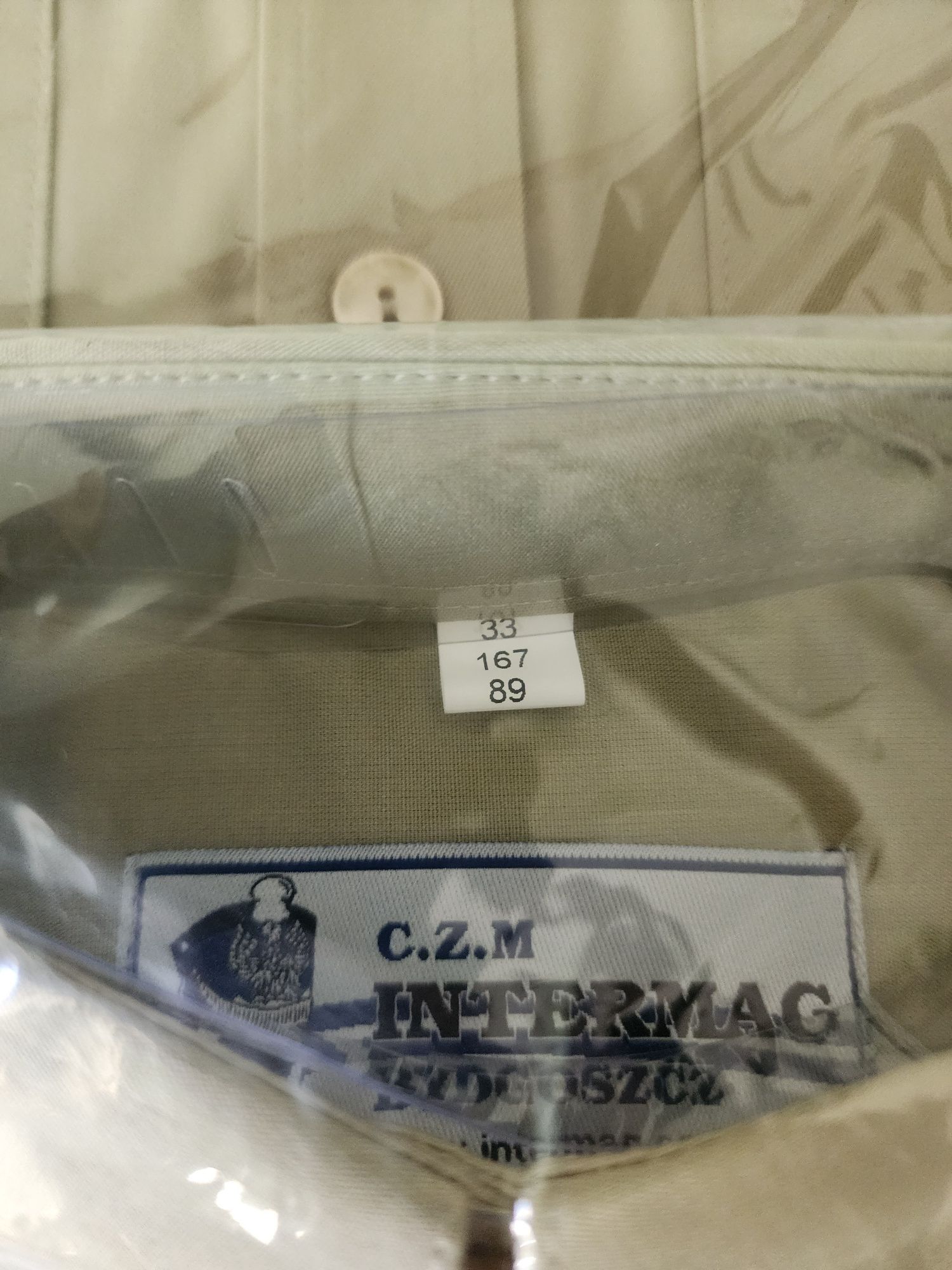 Koszulobluza damska z długimi rękawami kol. khaki