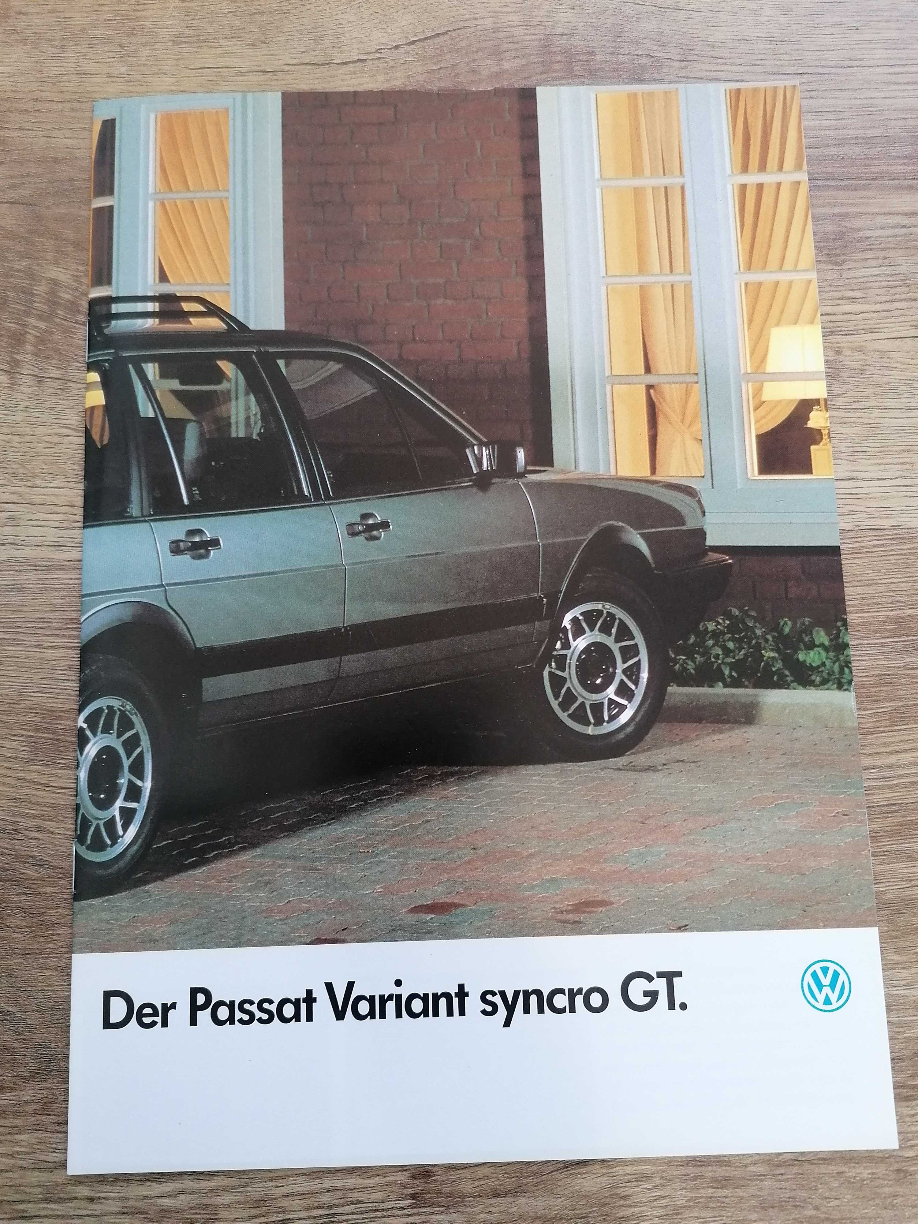 Prospekt VW Passat B2 Variant Syncro GT