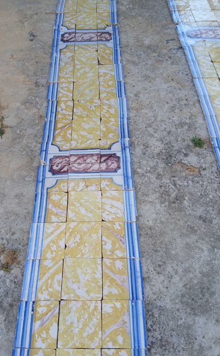 Azulejos portugueses Painel séc XVIII 7.28 cm x 0.42