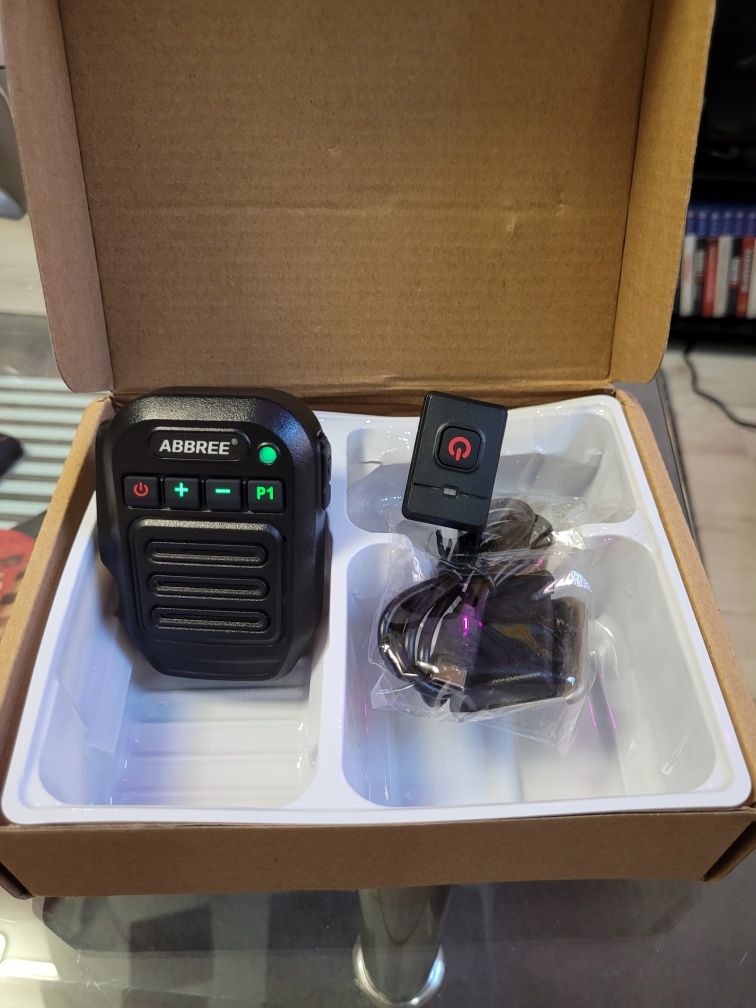 Mikrofon bluetooth mikrofonoglosnik Abbree baofeng quansheng trx zello