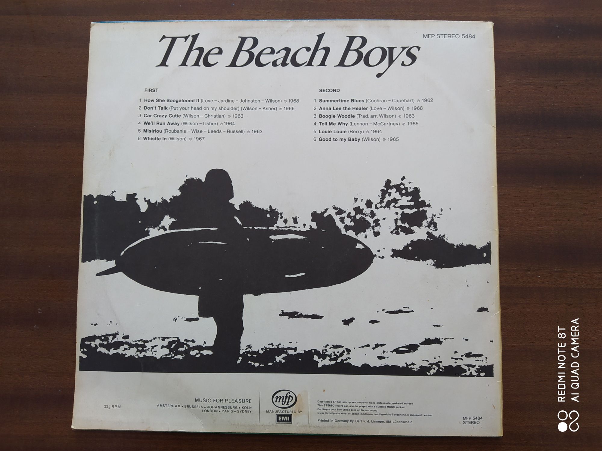 The Beach Boys ‎– The Beach Boys Vinyl,Compilation 1970 Germany