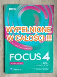 Focus 4 podręcznik wypełniony w całości