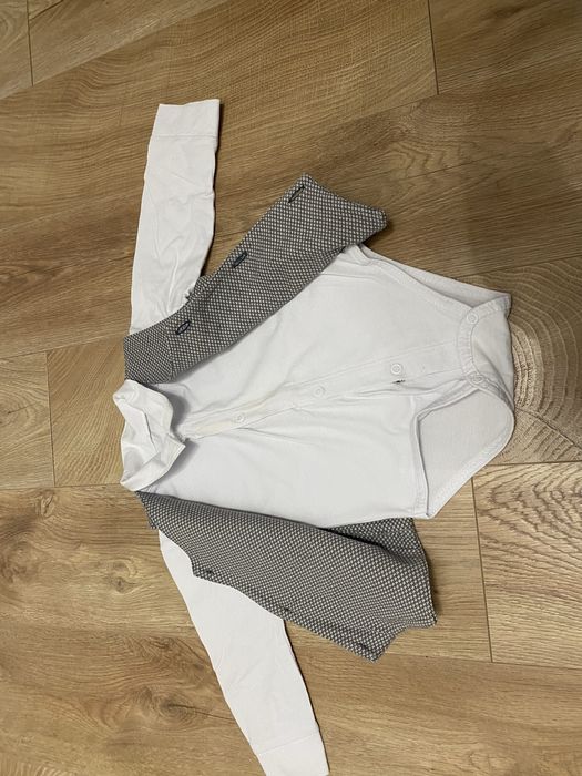 Garnitur zestaw komplet wizytowy dla chłopca rozm. 86