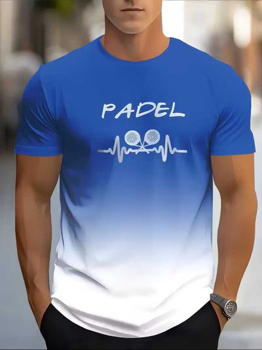 Camisa PADEL azul degradê
