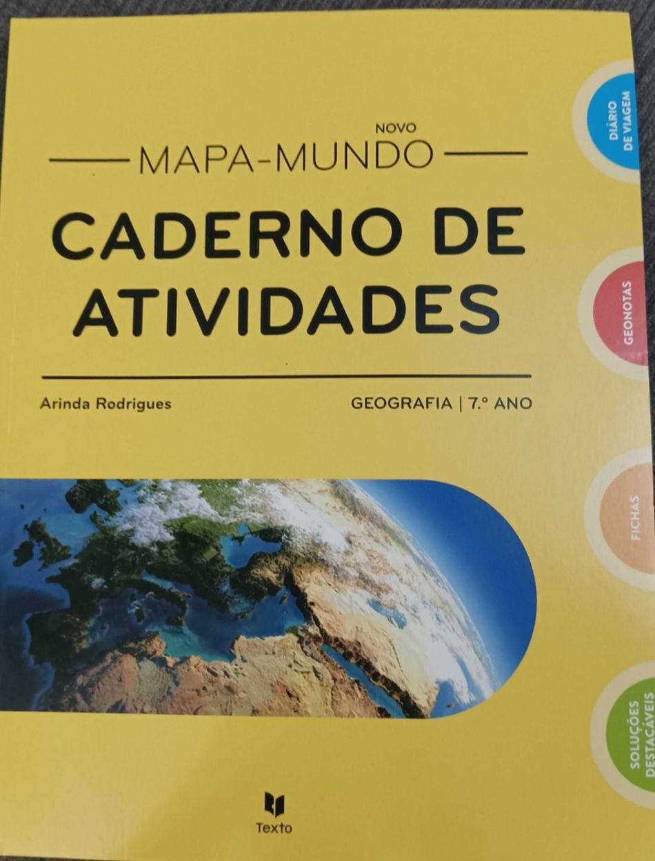 Mapa Mundo 7° Ano - Caderno de Actividades Geografia