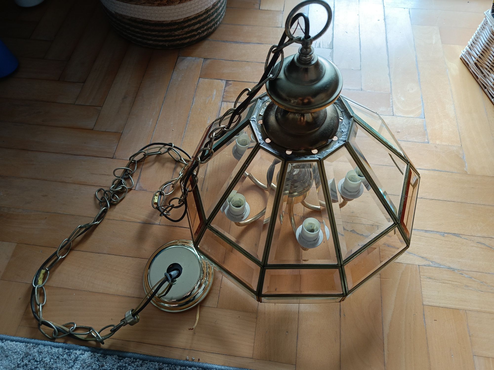 Stara lampa wisząca retro