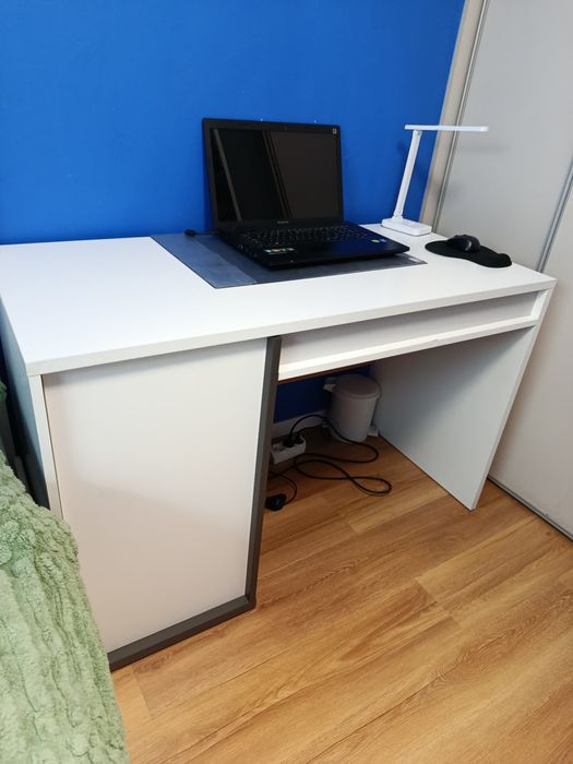 Agata Meble IMOLA Biurko Białe Szare Grafit