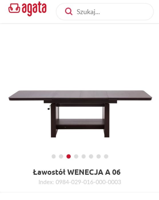 Ława z funkcją stołu Wenecja - Agata Meble