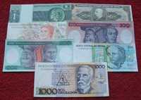 BRAZYLIA Kolekcjonerskie Banknoty - 7 sztuk UNC