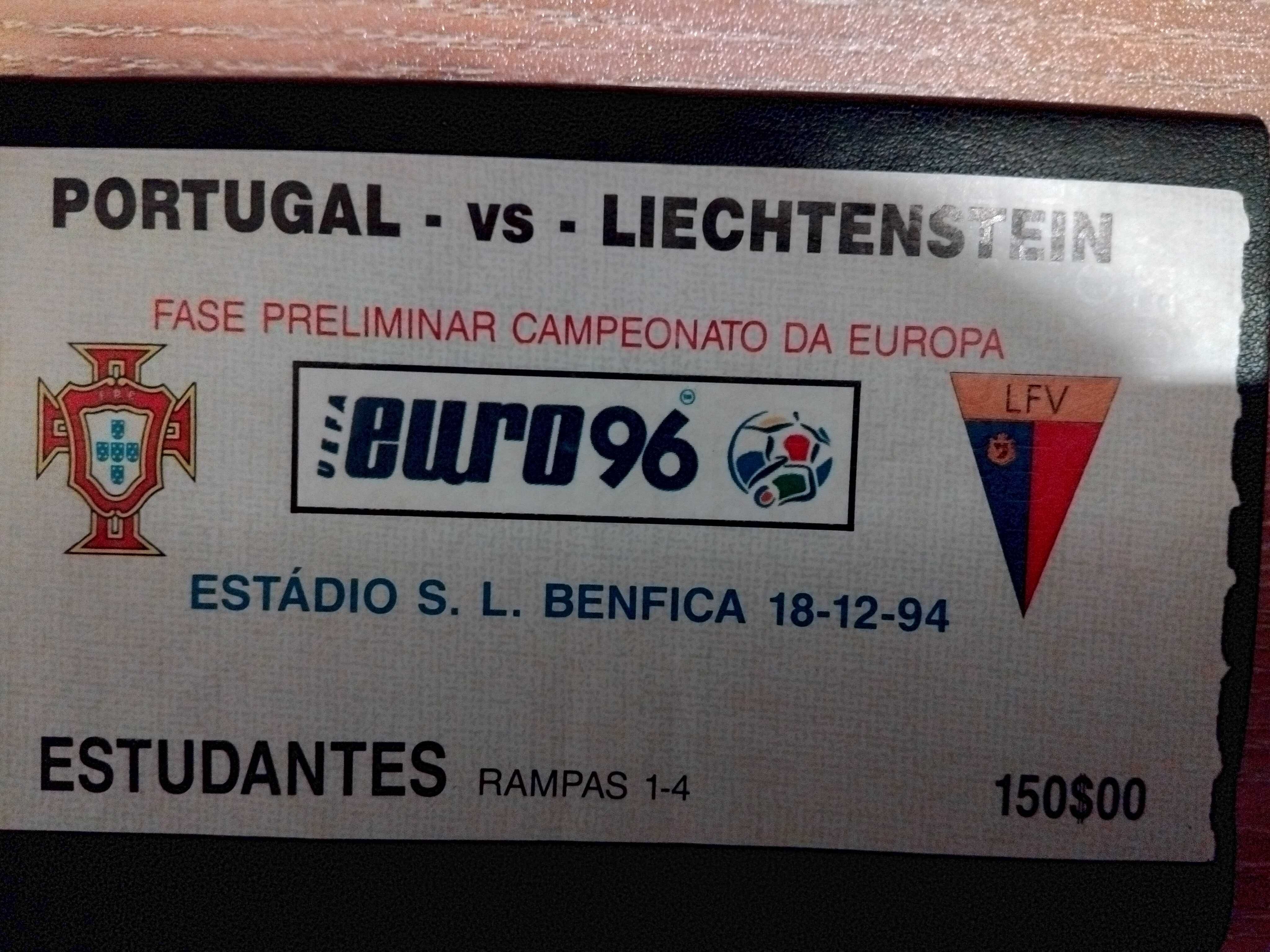Bilhetes de futebol de coleção