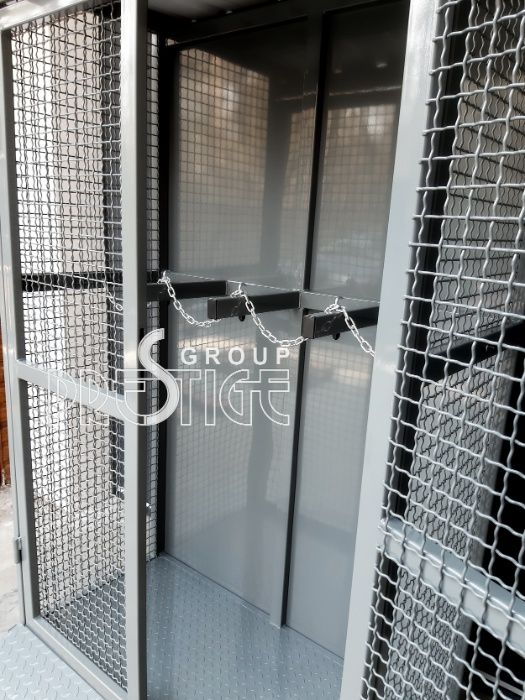 Klatka BOX Wiata na butle gazu technicznego na 4 butle