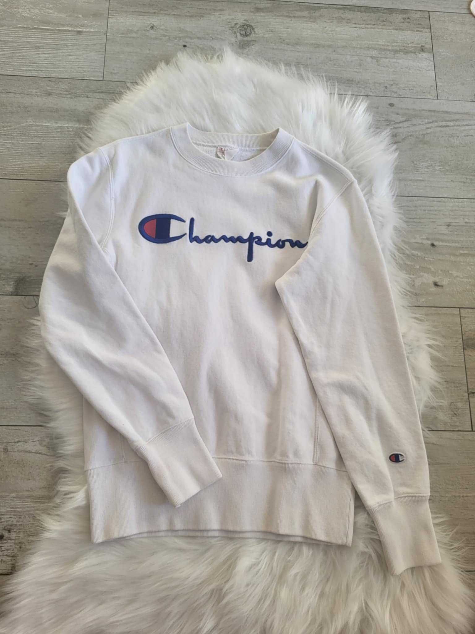 Biała bluza Champion S Biała bluza damska Champion S 100% bawełna