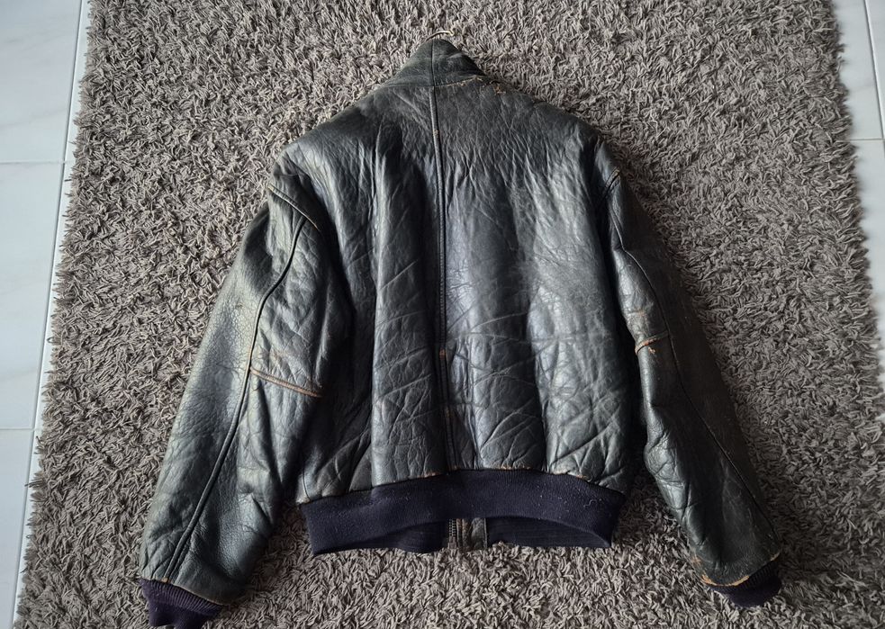 Blusão Pele Genuína Motard Original AVIREX USA