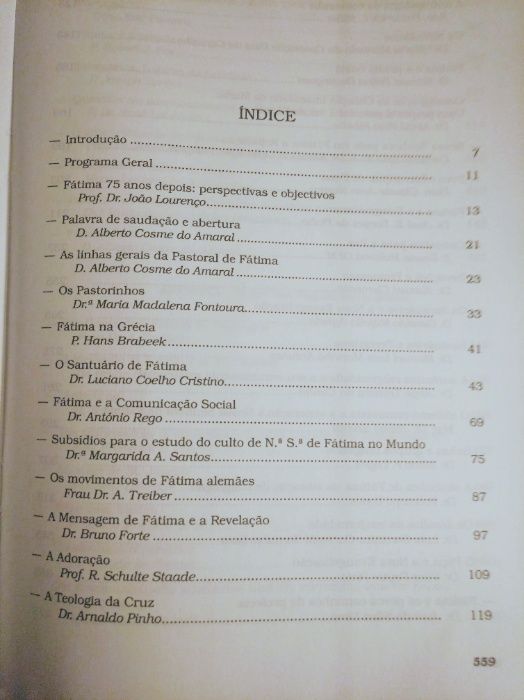 Livro - A Pastoral de Fátima