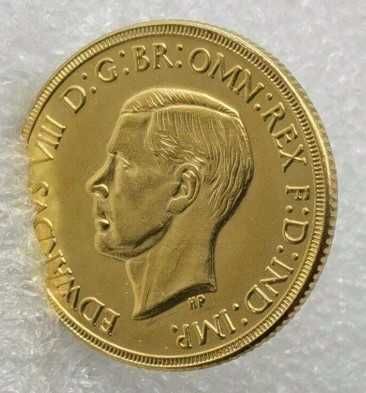 Moneta kolekcjonerska 5 funtów suweren brytyjski Edward VIII 1937 rep.