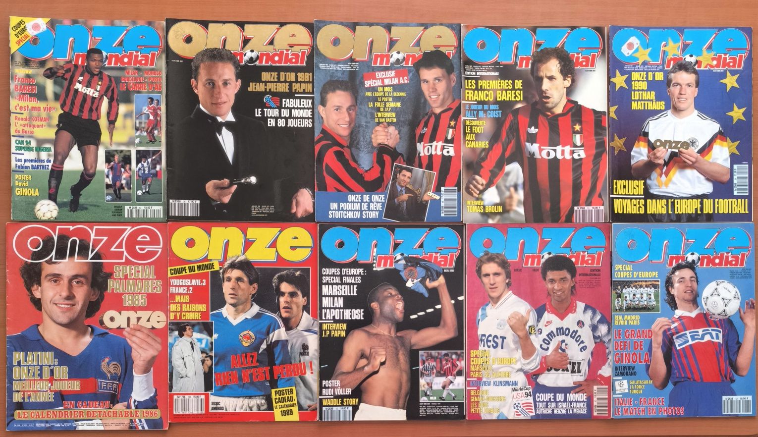 Revistas Onze Mundial Antigas