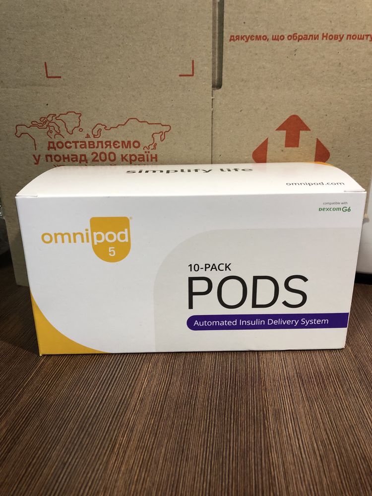 10 шт Omnipod 5 pods бездротова інсулінова помпа, поди Омніпод 5