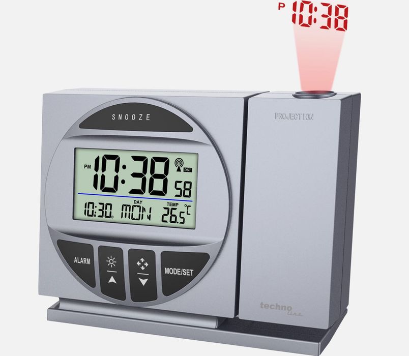 Zegar budzik Technoline srebrny 13,2cm WT 590