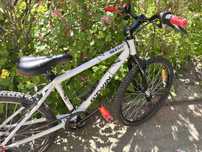 Rower górski MTB 24” dziecięcy Rockrider bialy czerwony