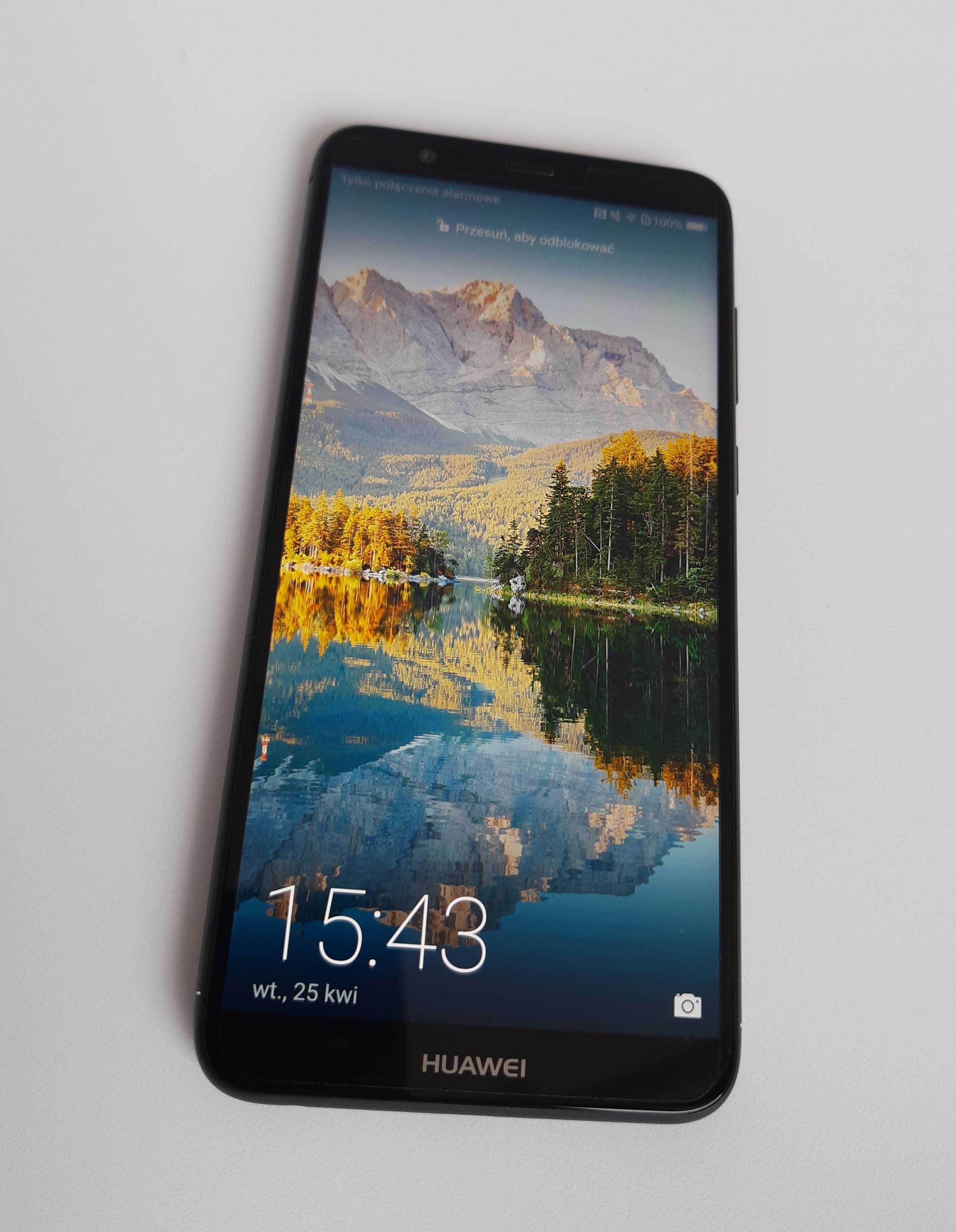 nowy! Huawei P Smart - Android - 32GB/3GB czarny FIG-LX1 - gwarancja