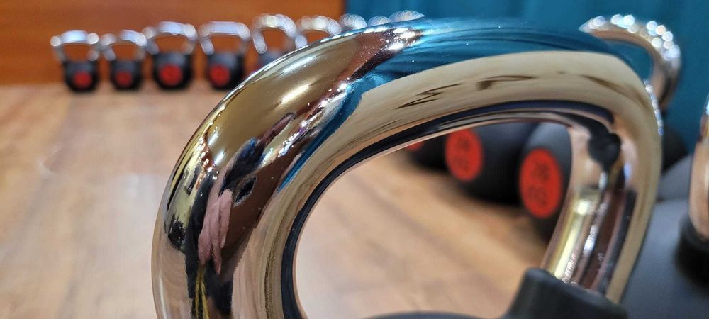 Zestaw Kettli Chromowanych 4-32 KG NOWE Crosfit Dzwony Siłownia