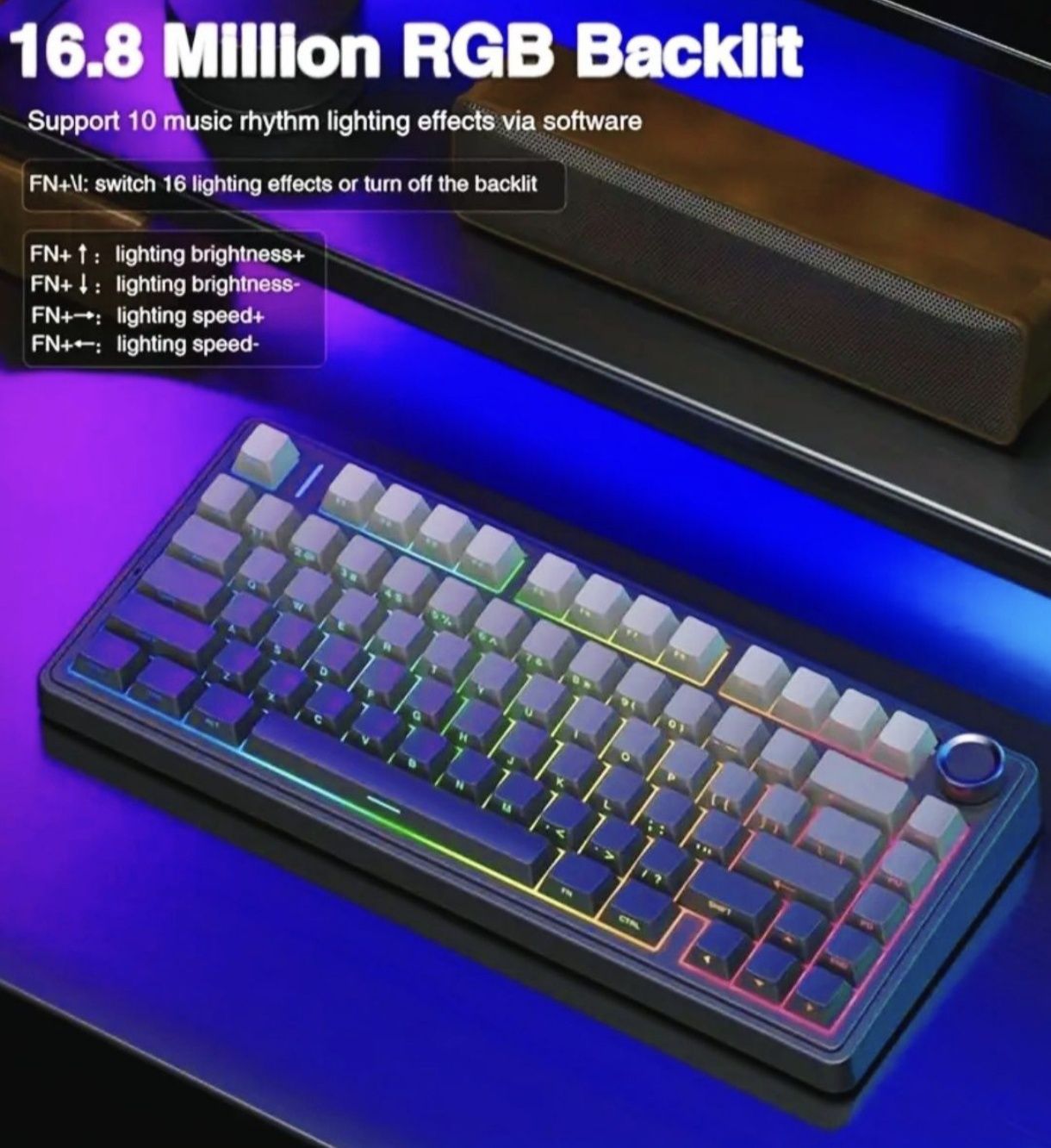Aula F75 LEOBOG Reaper Switch, RGB, Hot-Swap, Нова