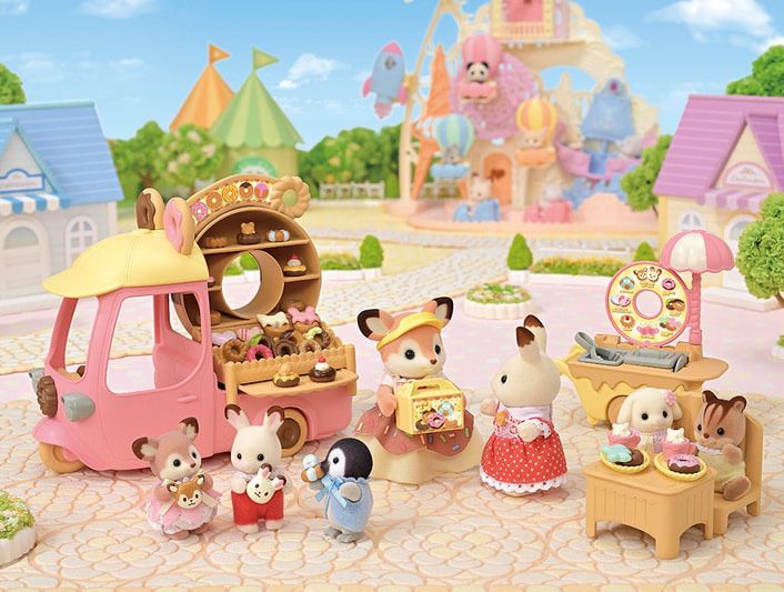 Sylvanian families Deer Donut wagoon Фургон з пончиками 5808 Сільванія