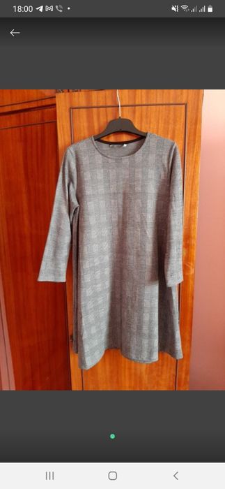 Сіра, чорна сукня, плаття, суконка, платье