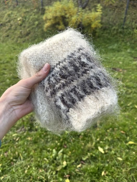 Вовняні шкарпетки , капці з овечої шерсті