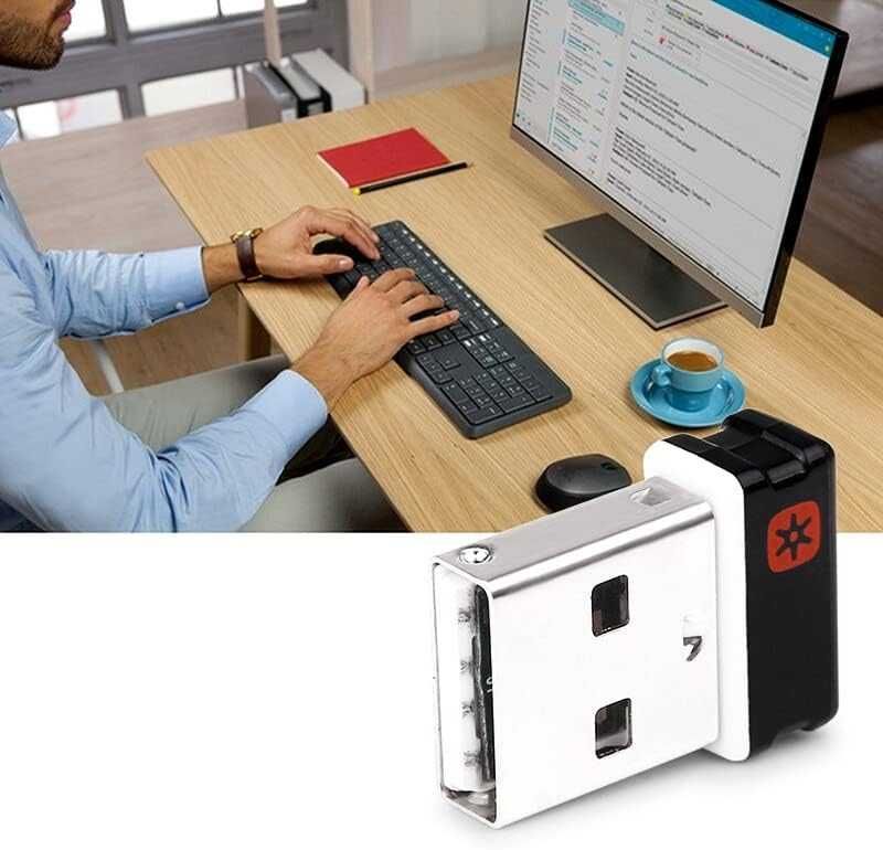 Adapter Bluetooth USB 2.4GHz 2szt Nano Dongle do Klawiatury Logitech