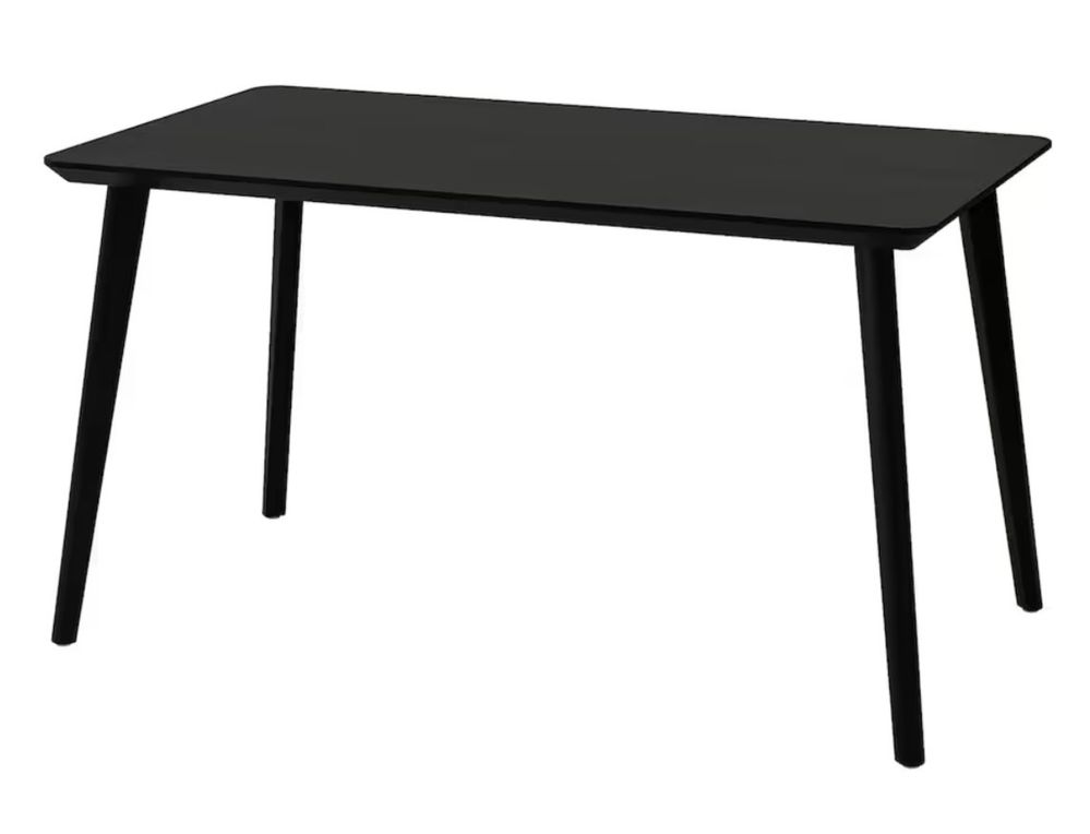 Mesa preta Lisabo da Ikea