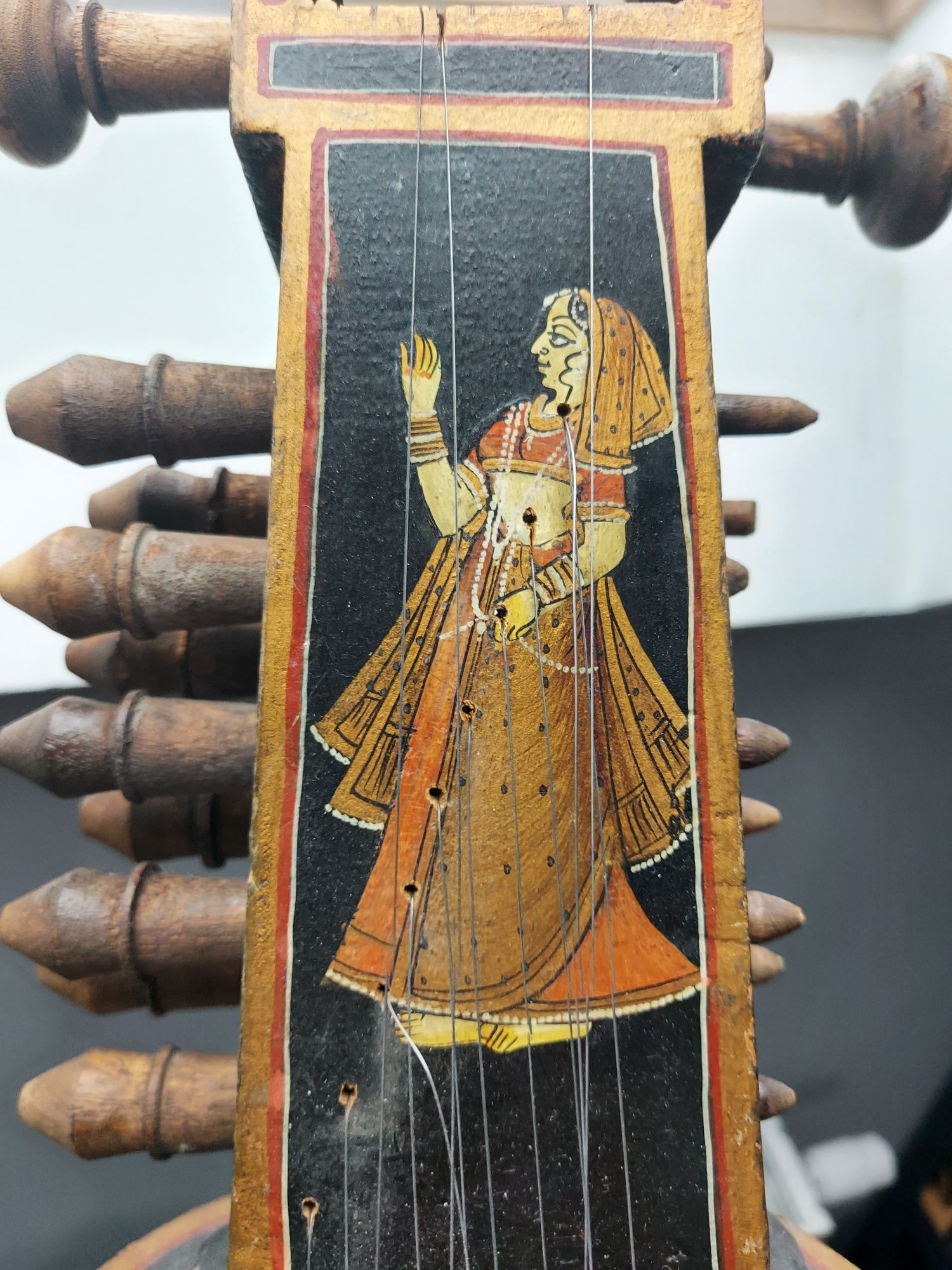 Sarangi Instrument Vintage Indie Hinduizm Antyk Instrument