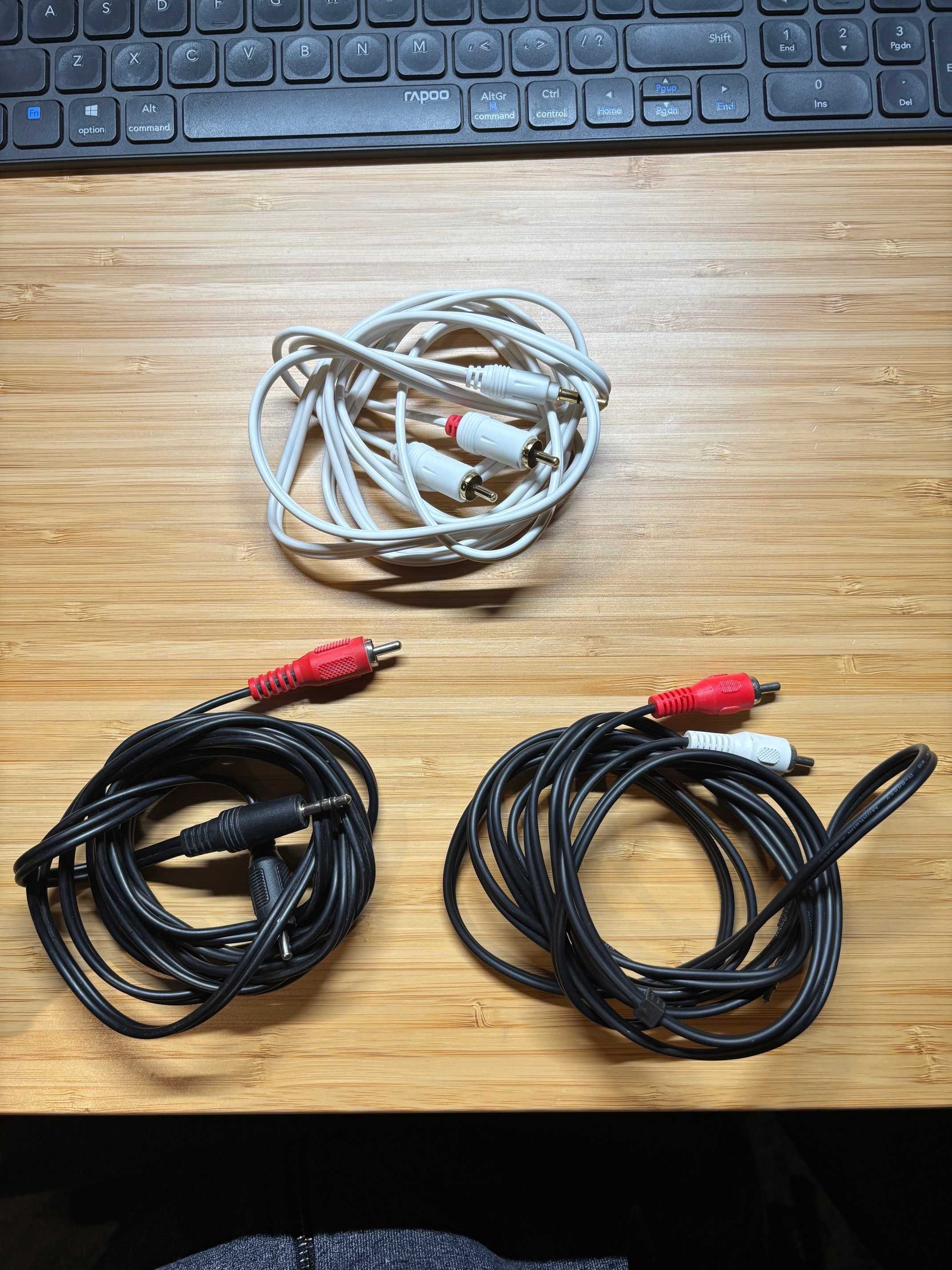 Kabel Audio MiniJack 3.5 mm - 2x RCA - 1.5 m - 3szt.