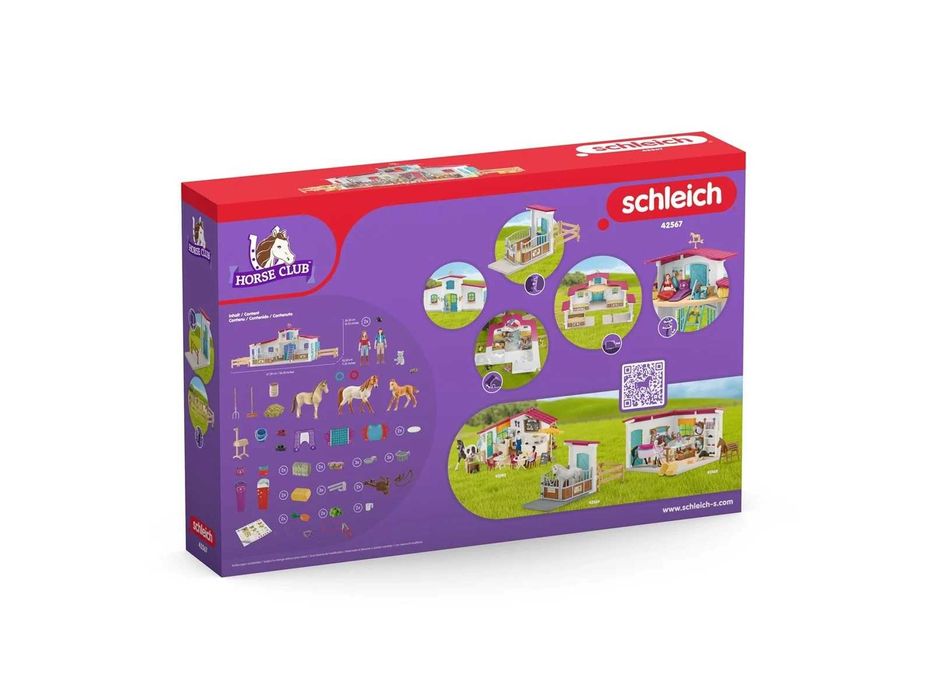 Konie Schleich Centrum Jeździeckie Stajnia Schleich + Akcesoria ZESTAW