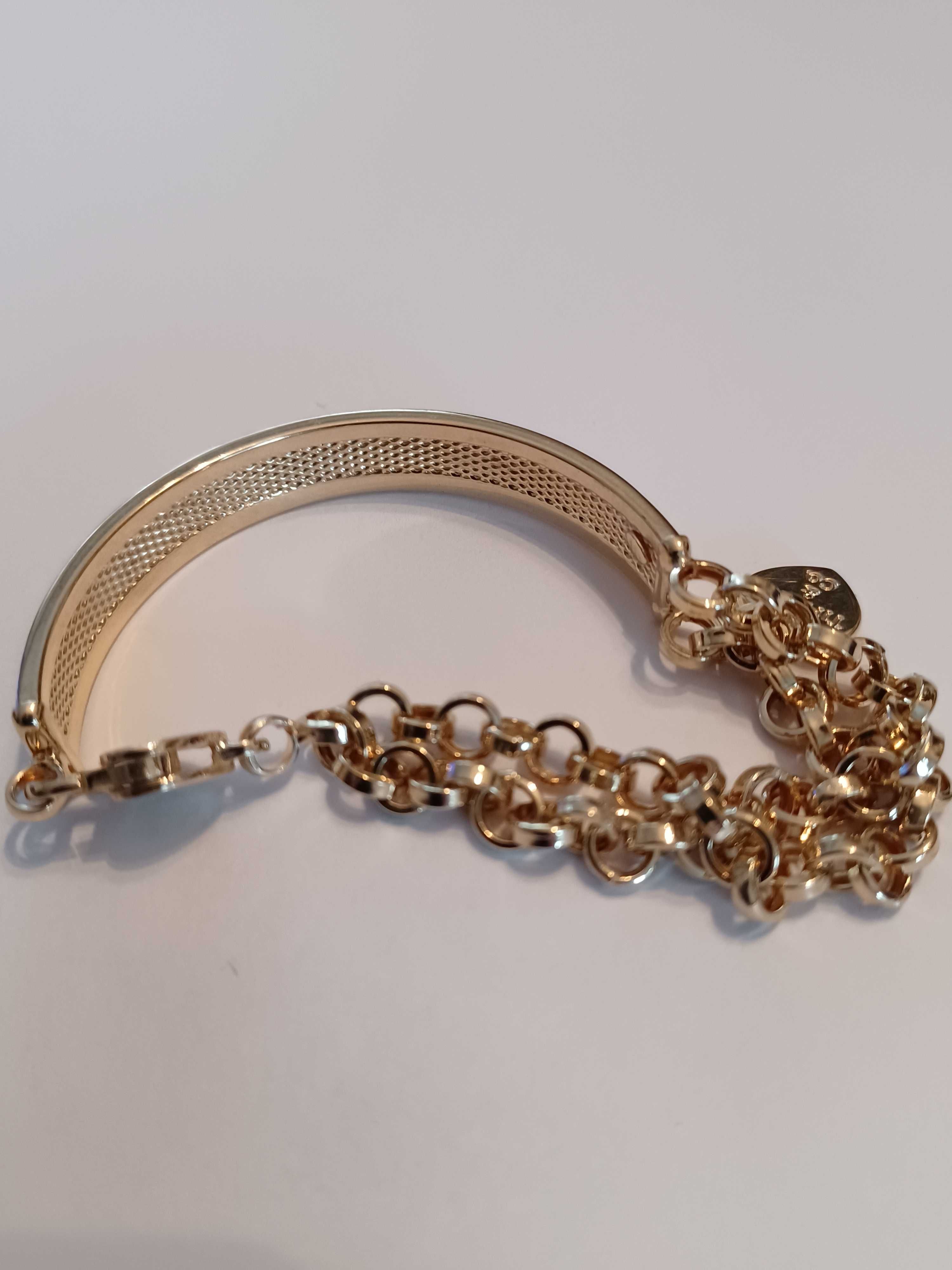 Złota bransoletka wzór Tiffany 14 karat 585 próba