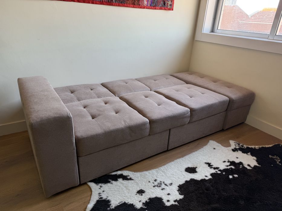 Sofá 3 lugares/cama Beliani